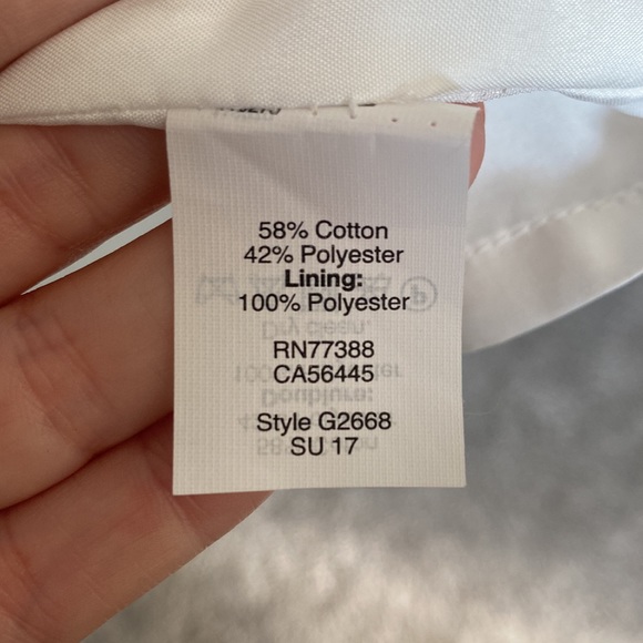 J.Crew white and navy dress - Picture 6 of 6